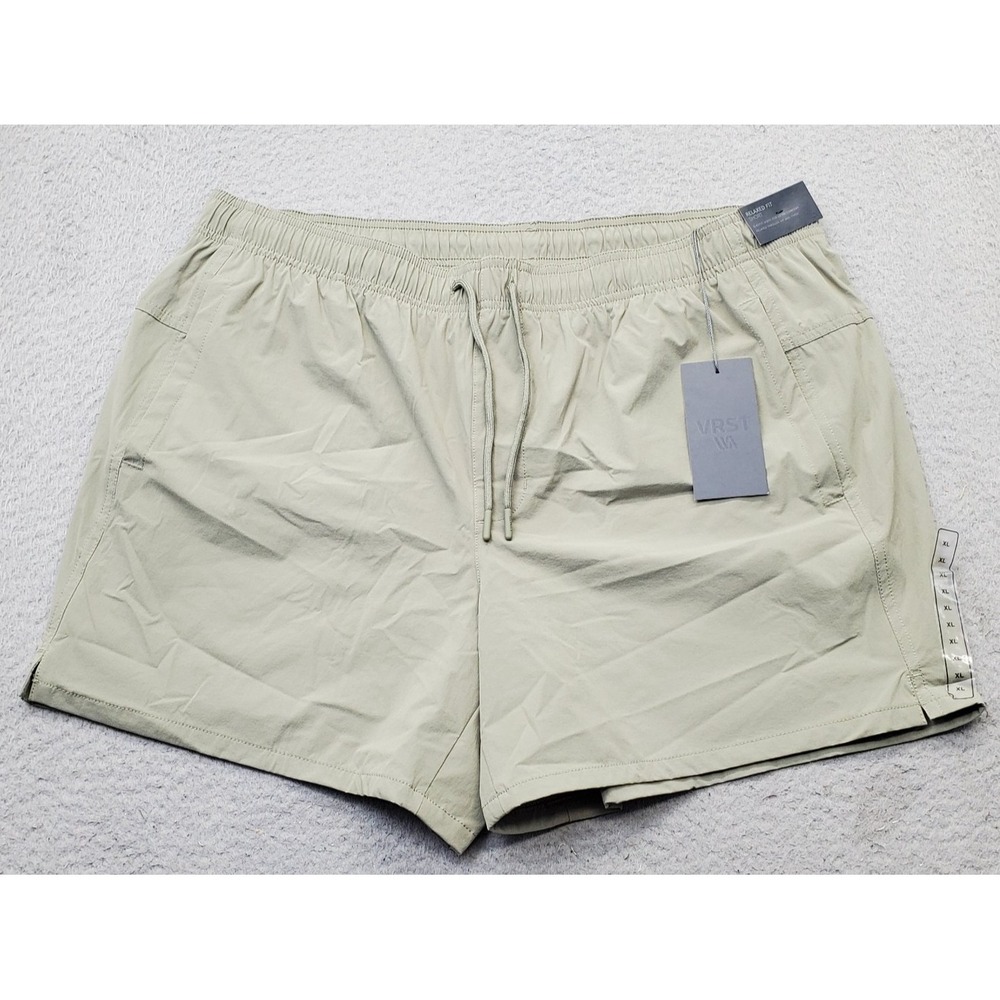 VRST Swim Shorts Mens XL Green Thermal Lined Nylon‎ Relaxed Fit Drawstring Waist